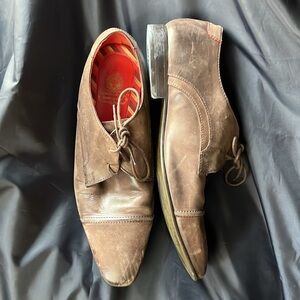 Base London Brown Leather Boots Unisex